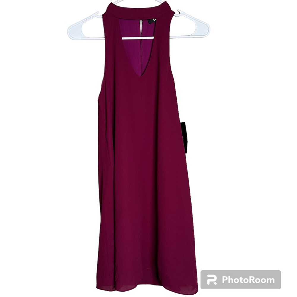Lulu's Groove Thing Magenta Swing Dress